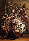 Bouquet of Flowers in a Vase by Gustave Courbet